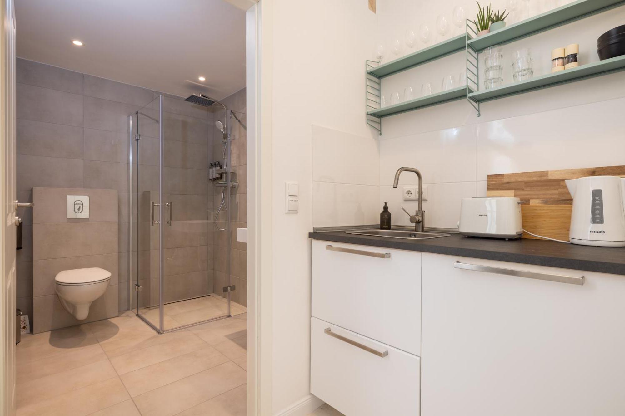 Great 2-Room Loft With 2 Bathrooms And 2 Kitchen 베를린 외부 사진